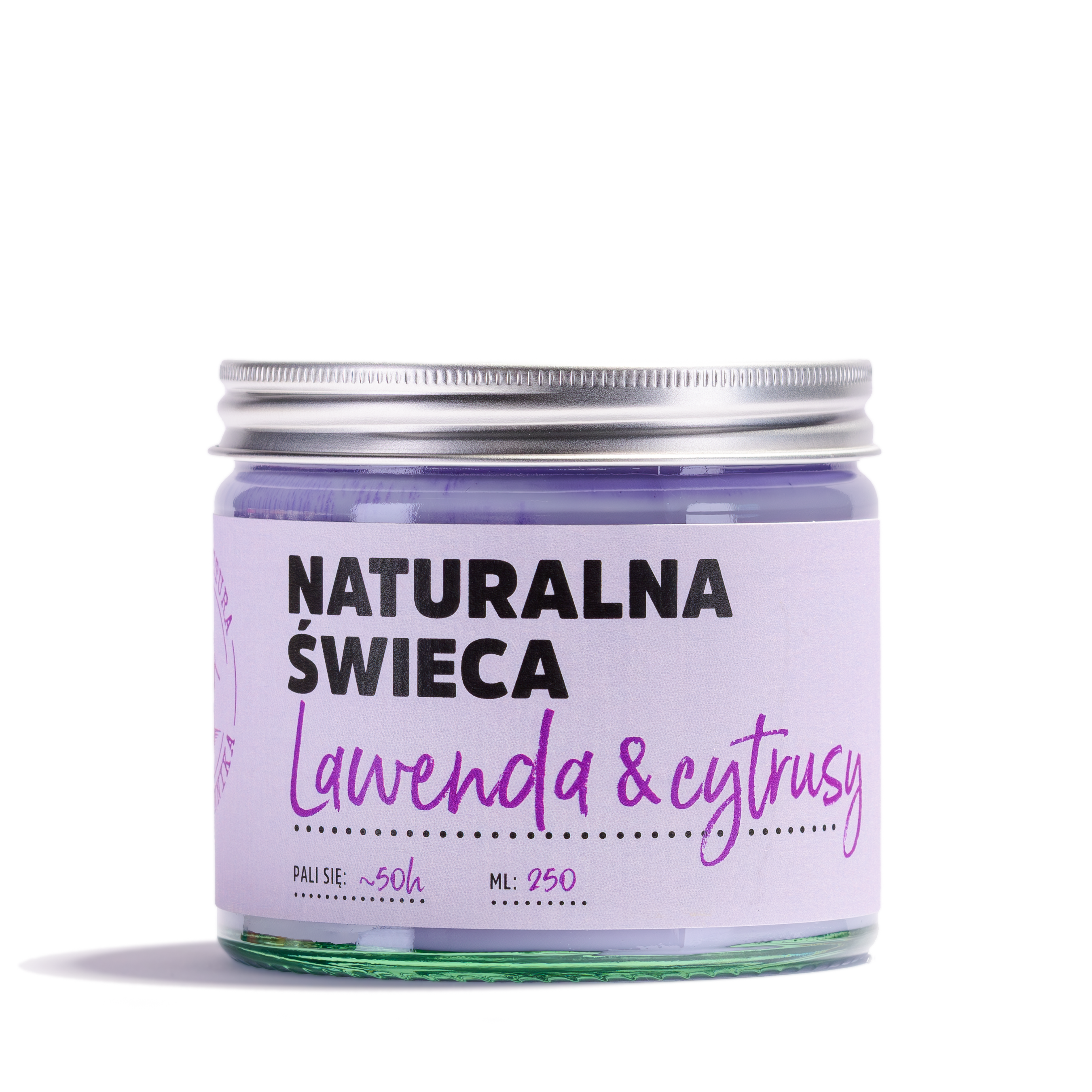 Natürliche Sojawachskerze Lavendel & Zitrusfrüchte