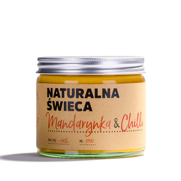 Natürliche Sojakerze Mandarine & Chili